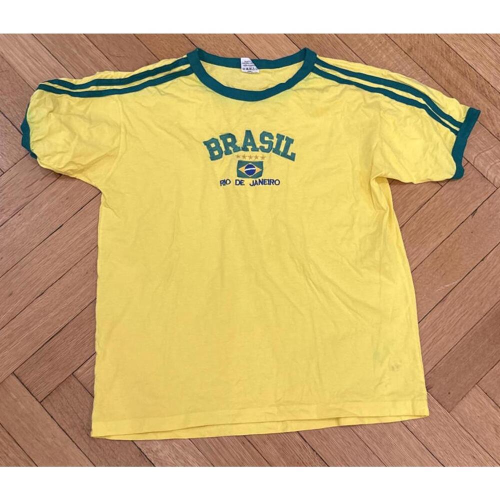Salada de Cores Brasil Yellow and Green Men's T-Shirt